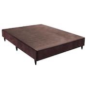 Base Sommier Camurça Marrom Casal (138x188x23) - Ortobom