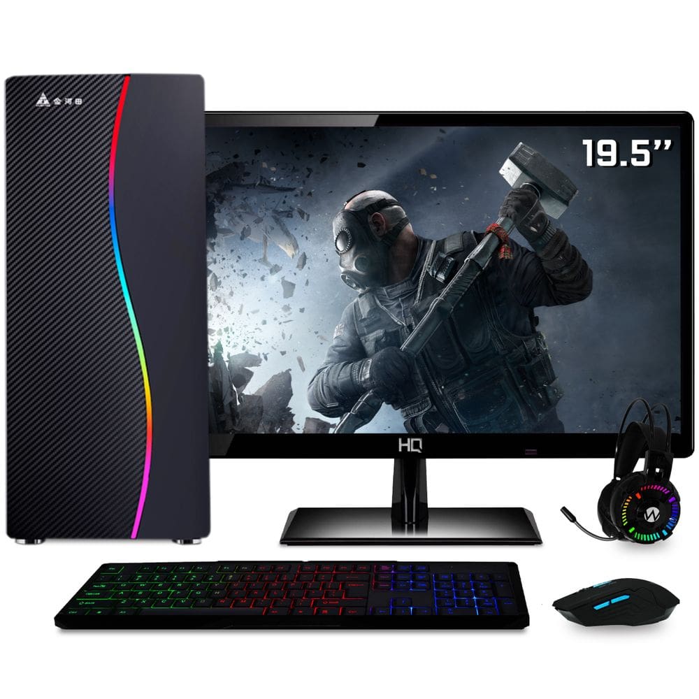 Pc Gamer Completo amd 8 Núcleos 3.8Ghz A6 9500 Placa de vídeo Radeon 2GB  ram 8GB DDR4 ssd 240GB Monitor LED 19.5 Skill Moba em Promoção na Americanas