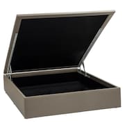 Base Baú Physical Corino Bege Casal (138x188x39) - Ortobom