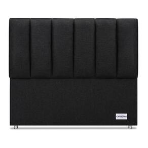 Cabeceira South Linho Preto Casal (11x140x125) - Ortobom