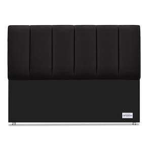Cabeceira South Veluto Preto Queen (11x160x125) - Ortobom