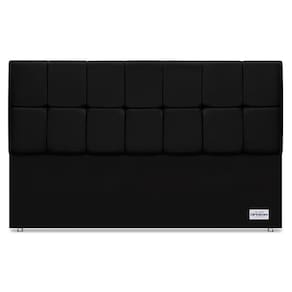 Cabeceira Piave Veluto Preto Sup King (12x195x125) - Ortobom