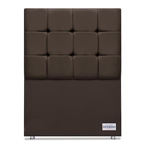 Cabeceira Amur Veluto Marrom Solteiro (12x90x125) - Ortobom