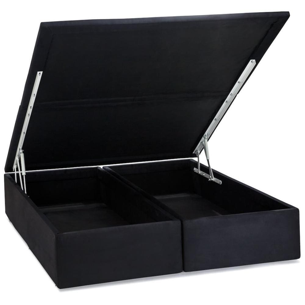 Base Baú Corino Preto Casal (138x188x39) - Ortobom