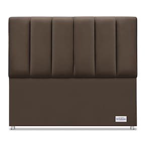 Cabeceira South Veluto Marrom Casal (11x140x125) - Ortobom