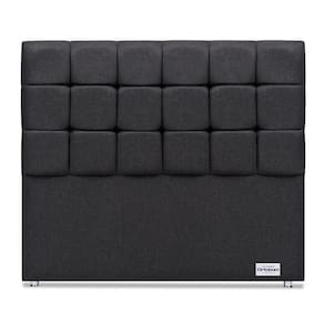 Cabeceira Amur Linho Cinza Casal (12x140x125) - Ortobom