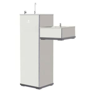 Bebedouro Purificador Coluna Pressão Conjugado Aço Inox Karina