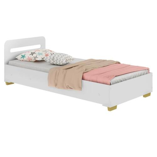 Cama de Solteiro com Grade de Proteção 100% MDF Encanto Multimóveis com Pé Quadrado Branco/Natural é boa?