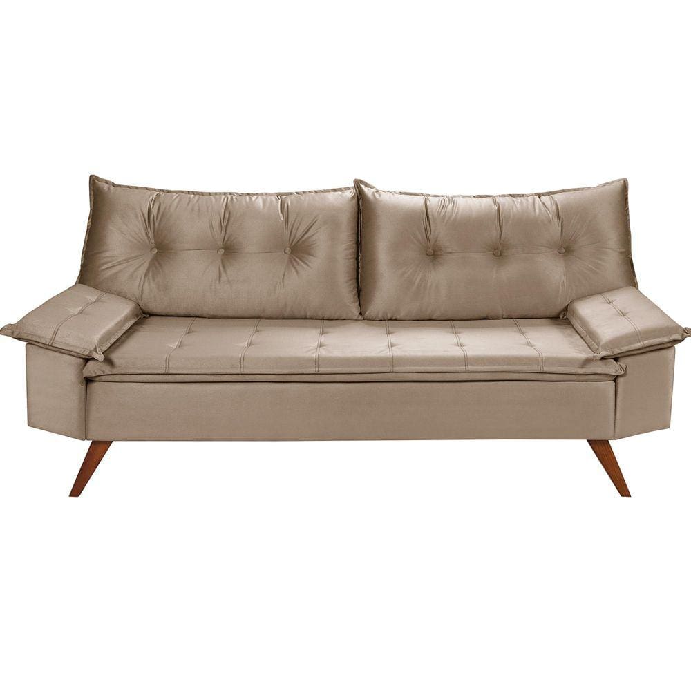 Sofa lisboa retro areia Casas Bahia