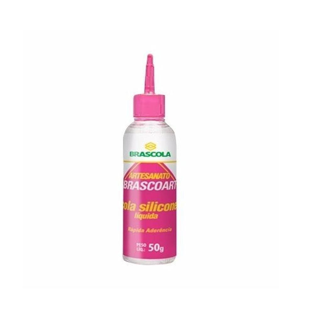 Kit 2 Cola de silicone liquida Artesanato Brascola