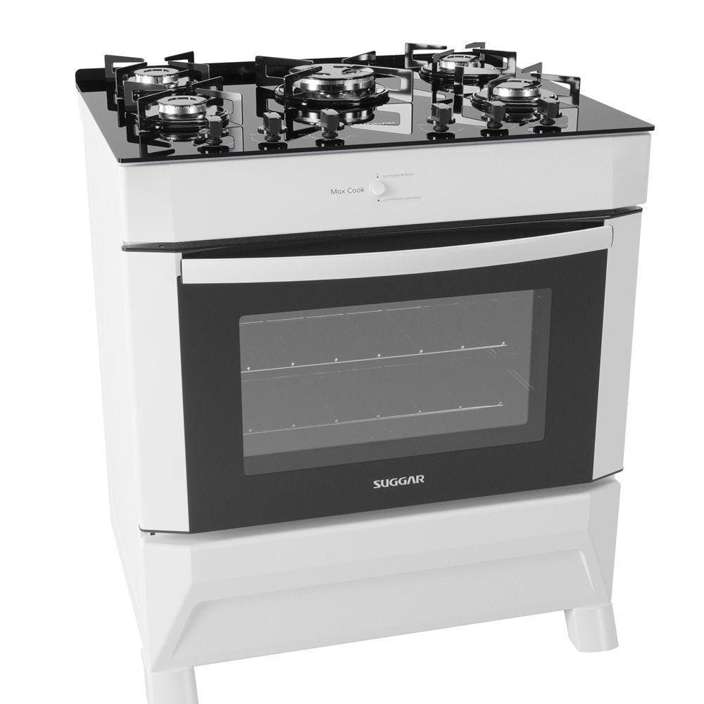 Cooktop sugar 5 bocas branco Black Friday Vale Pix Casas Bahia