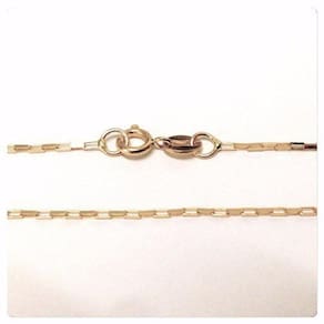 Cordão Corrente Masculino Ouro 1.4g 60cm Ouro 18k 750 Maciça Cadeado