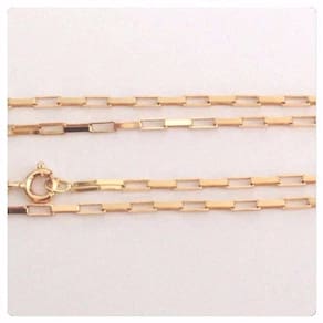 Cordão Corrente Masculino Ouro 70cm 4.8 Gr Ouro 18k 750 Cadeado
