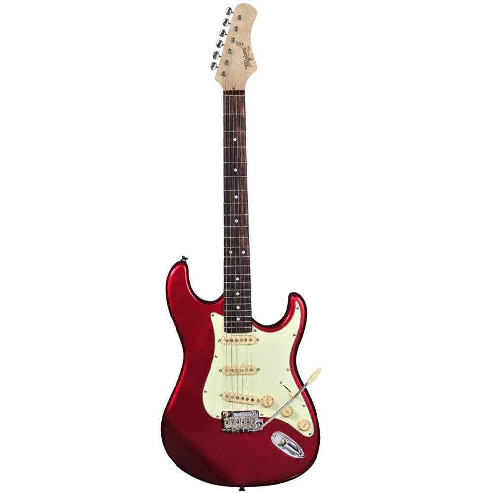 Guitarra Tagima T 635 Escala Escura Escudo Mint Green Mr - Vermelho Metalico