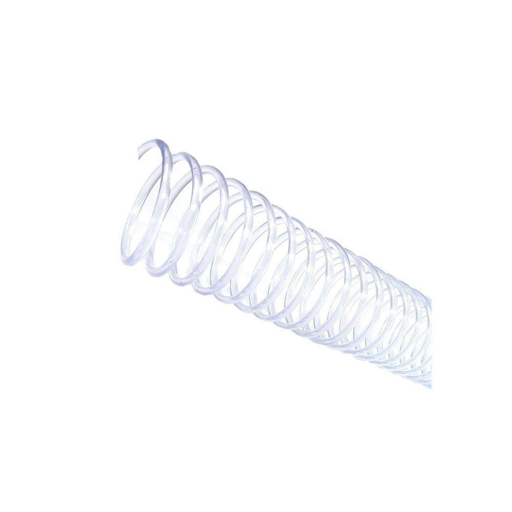 Espirais para Encadernação Cristal Transparente 20mm 120 Folhas 70 und