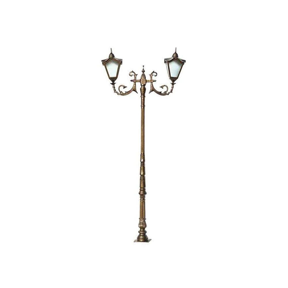 Poste Colonial Bari para Jardim Alumínio 02 Luminária 2,53m