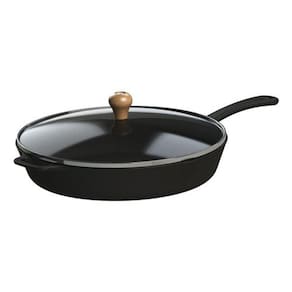 Frigideira Gourmet Cabo Ferro Tampa Vidro Libaneza 30 Cm