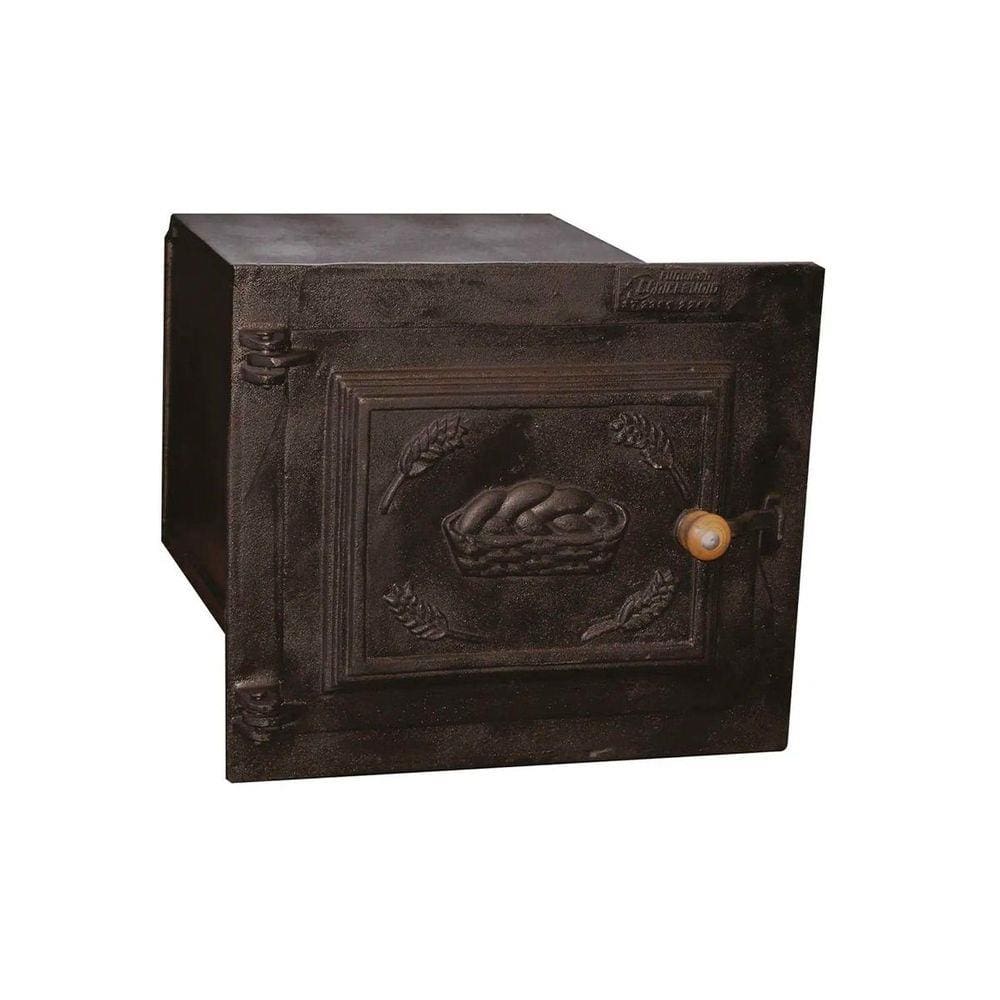 Forno Ferro Fogão a Lenha Pequeno Porta de Ferro 50x35x30cm