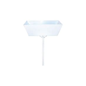 Lixeira de Rua Modelo Retangular 60cm Branca