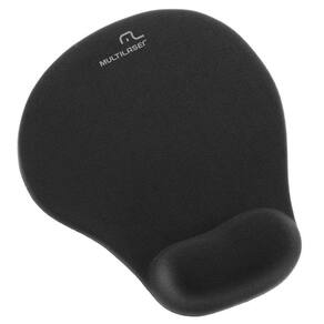 Mouse Pad Multilaser Ac021 Ergonomico Apoio Base Gel Preto
