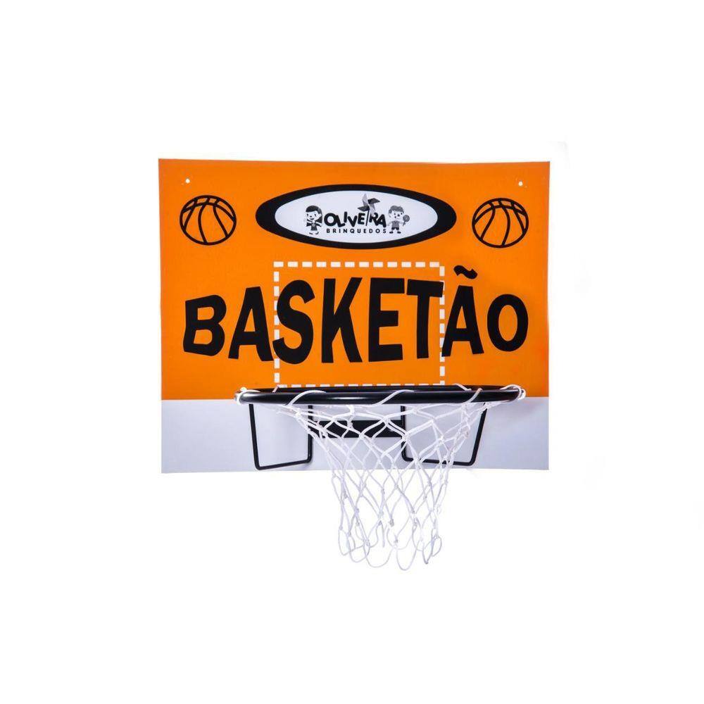 Brinquedo Tabela Cesta de Basquete com Aro + Mini Bola