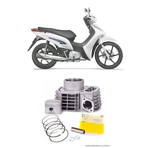 Kit Motor Cilindro Metal Leve Honda Biz 125 Injetada 2009-