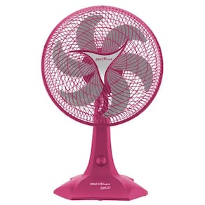 Ventilador de Mesa Britania 30cm Protect 30 SIX 6 Pás 3 Velocidades Rosa
