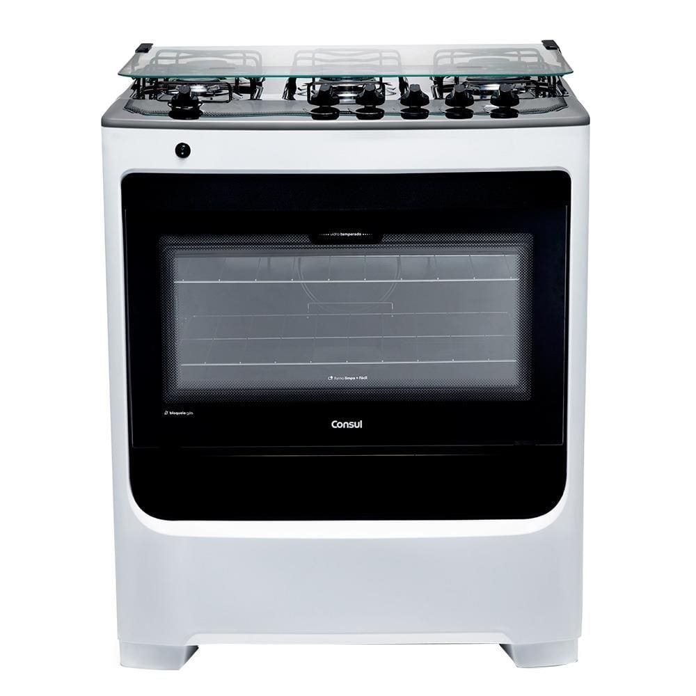 Fogão de Piso Consul 5 Bocas CFS5NAB Branco Bivolt