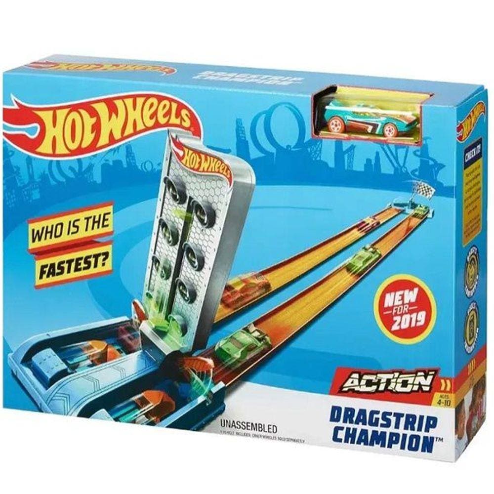 Hot Wheels Campeonato de Corridas Dragstrip Mattel GBF81