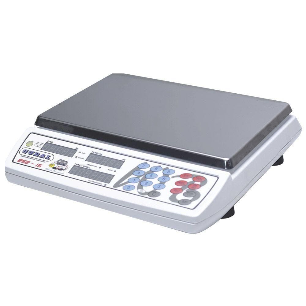 Balança Digital 15kg Comercial Gural ESE-15 Açougue, Padaria