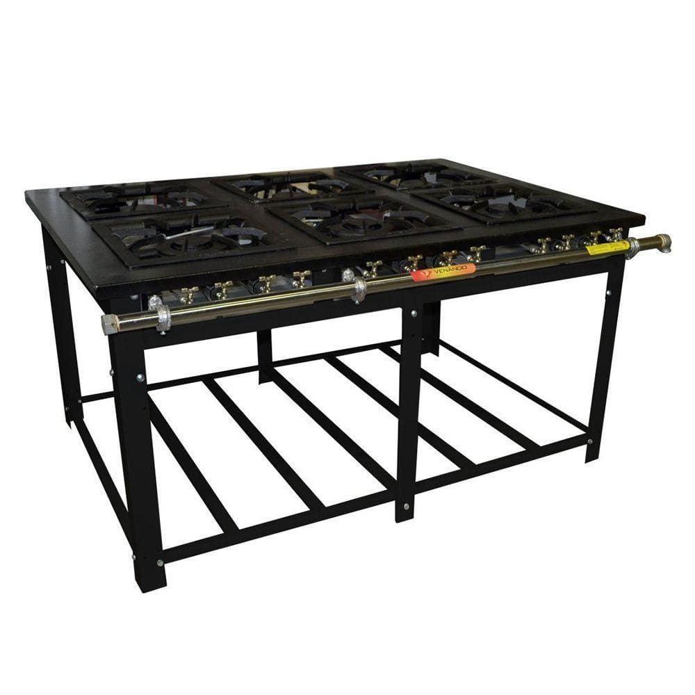 Fogão Venâncio a Gás Baixa Pressão Maxi 6 Bocas Duplas M6d6