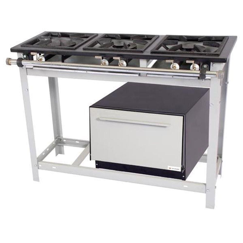 Fogão Venâncio Extra 3 Bocas 2 Duplas e com Forno E3d2f