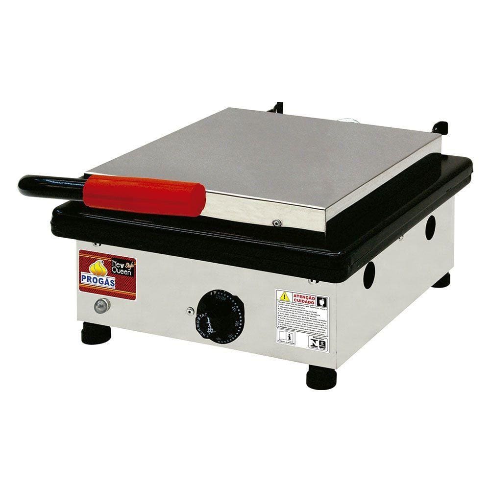 Grill Simples Progás Inox com Prensa PR350ENEW QUEEN 220V