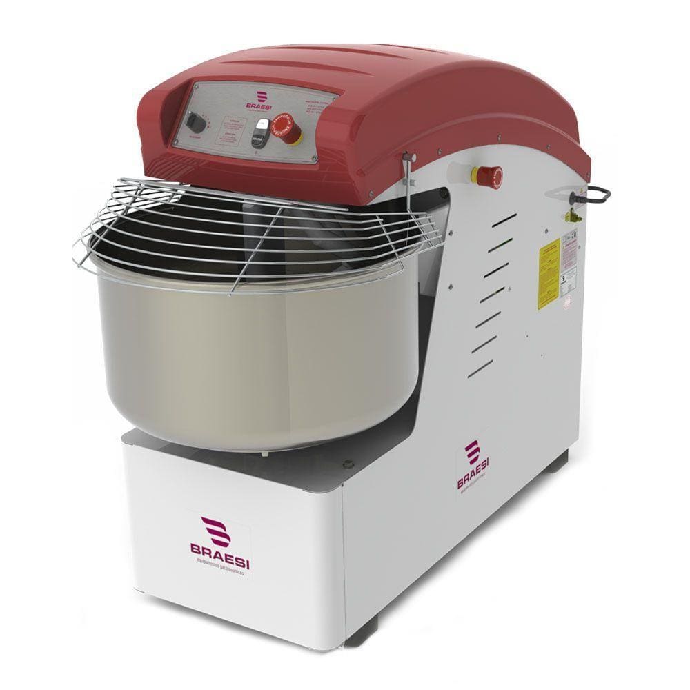 Amassadeira Espiral Braesi 40 Litros 2,5/4cv Trifásico AES-40/1 380T STYLE