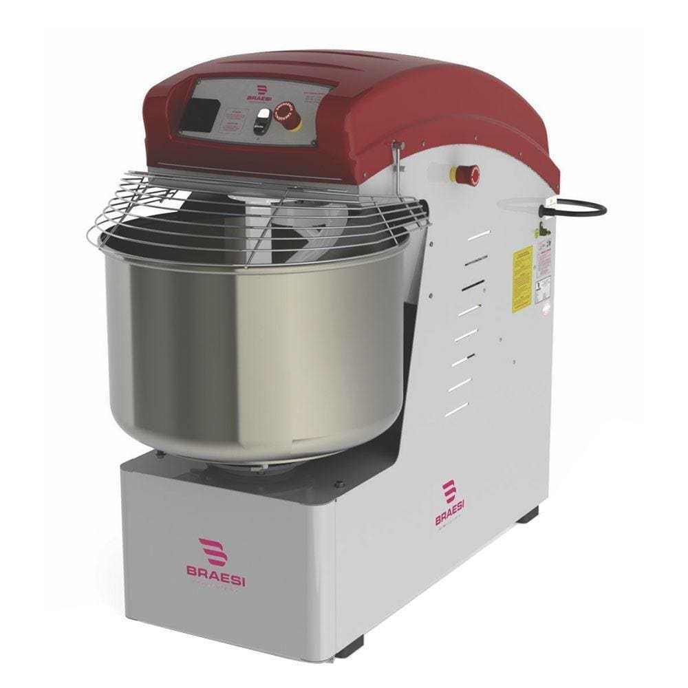 Amassadeira Espiral Braesi 60 Litros 2,5/4cv Trifásico AES-60/1-2V ST 380V