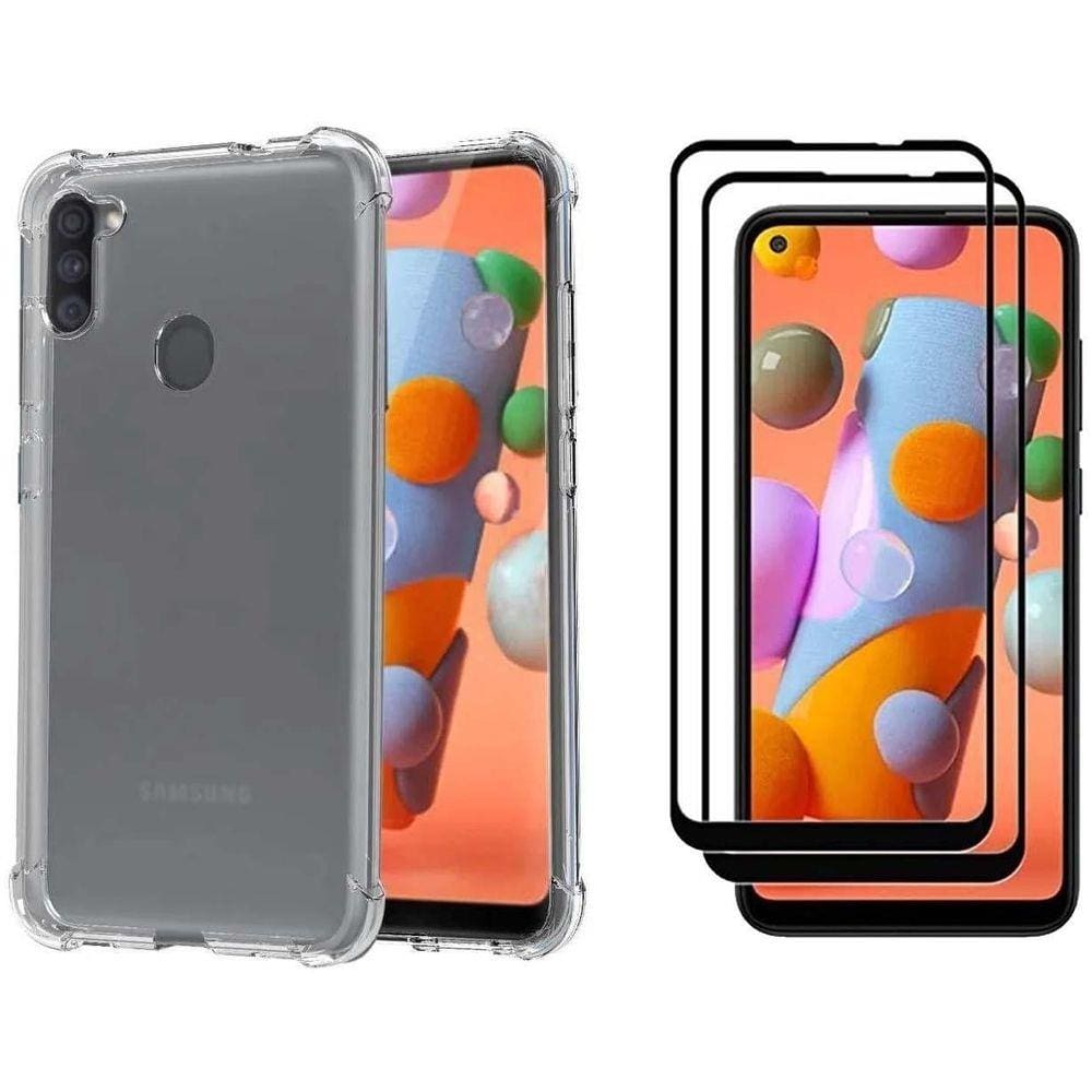 Capa Anti Impacto Samsung Galaxy A11 + Pelicula De Vidro 3D | Casas Bahia
