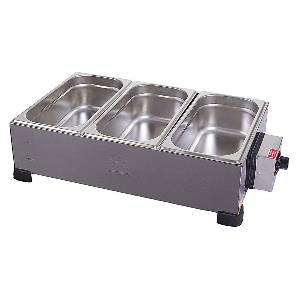 Derretedeira de Chocolate Marchesoni Industrial 3 Cubas 3,3 kg 127V