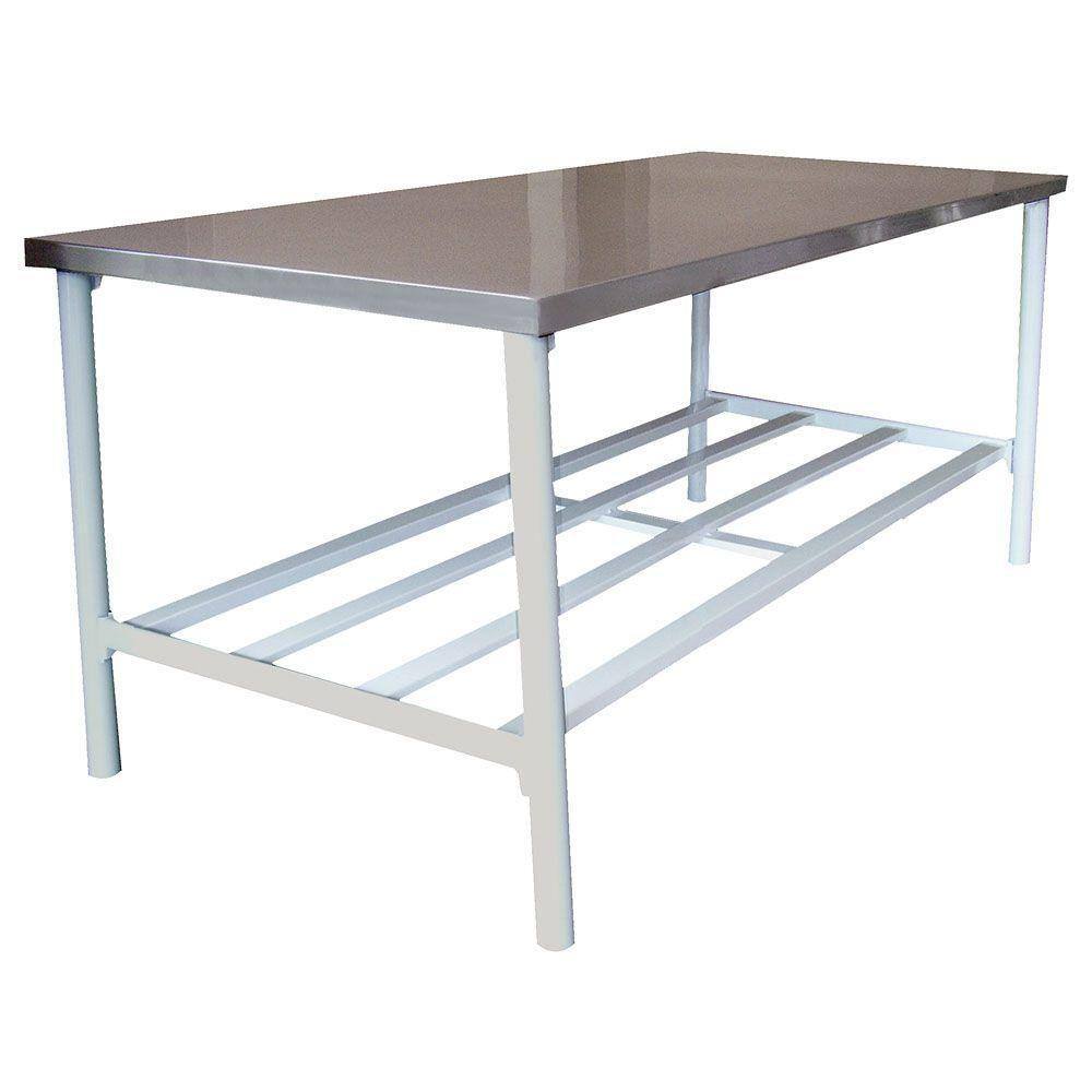 Mesa de Manipulação Tampo Inox Metalcubas BA 190X90 CM