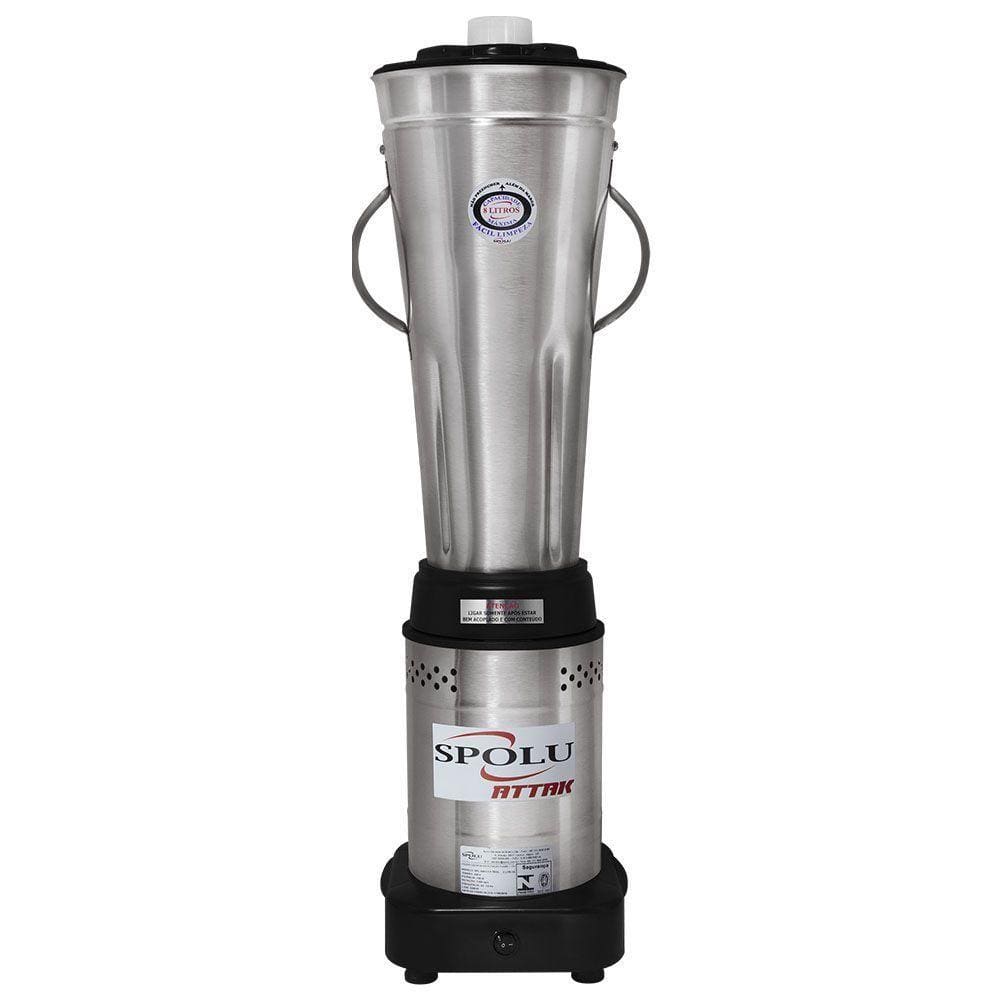 Liquidificador Industrial Baixa Rotação Spolu Inox 8 Litros SPL-051W