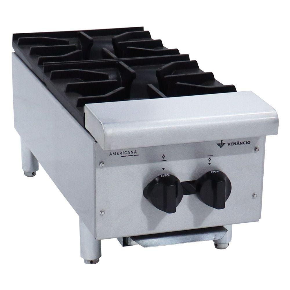 Fogão Americano de Mesa Venâncio 2 Bocas Baixa Pressão Fa2m