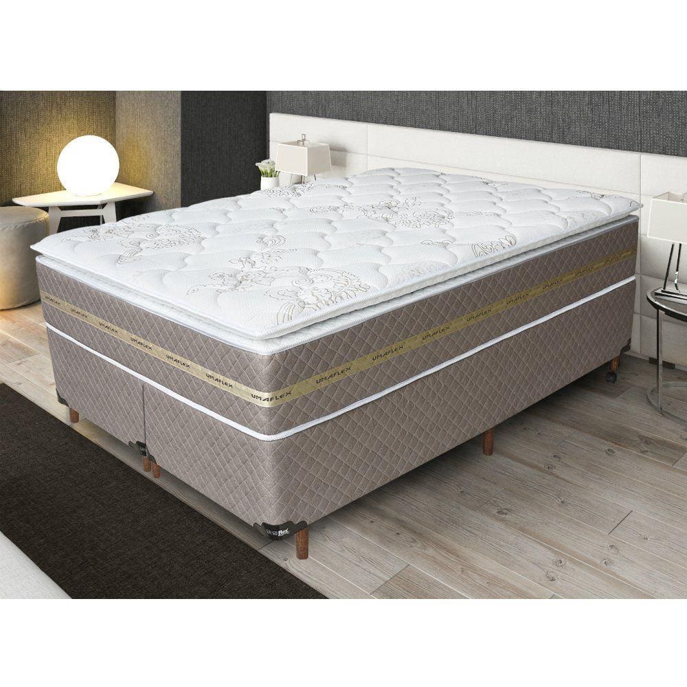 Conjunto Box Queen Molas Ensacadas Coimbra Umaflex | Casas Bahia