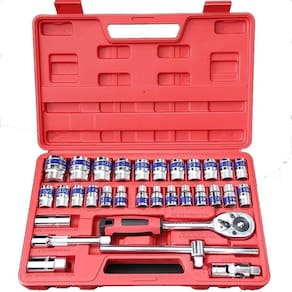 Jogo Soquete 32 Peças Cromo Vanadio 8 a 32mm Gt541 Lorben