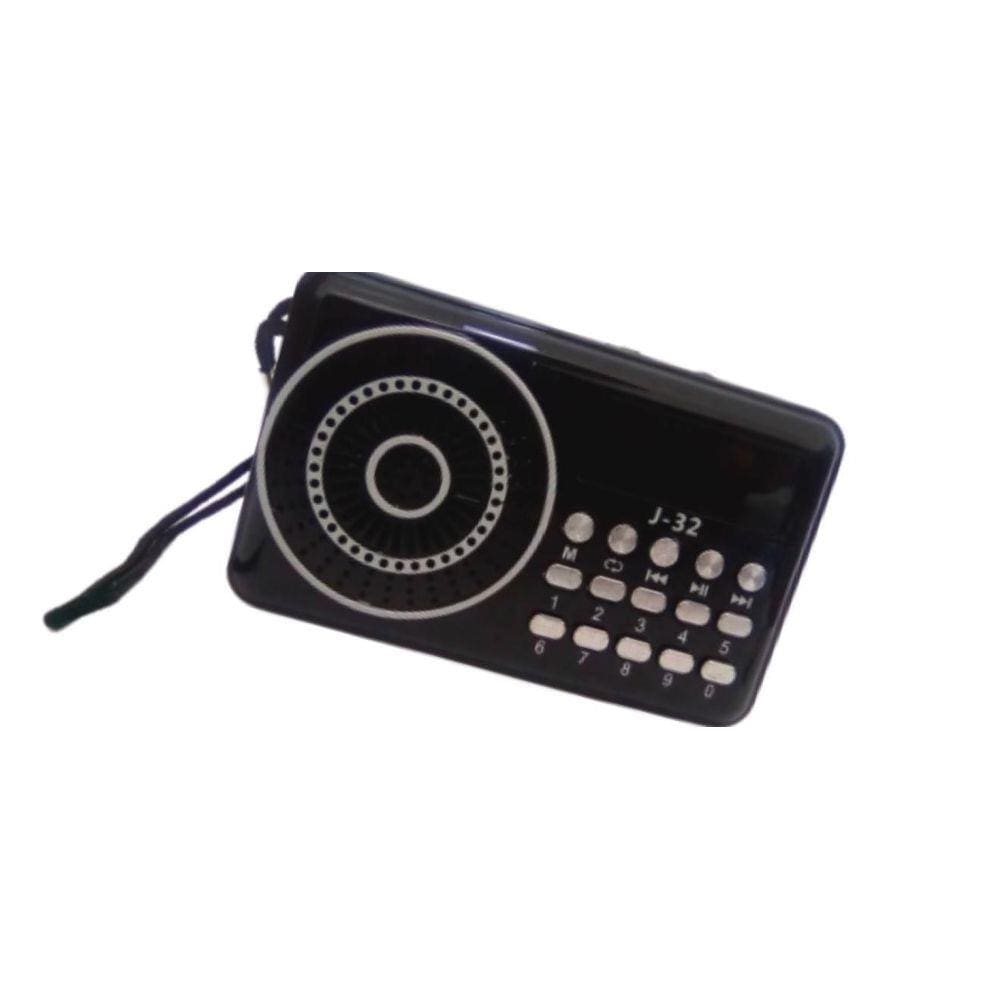 Mini Radio Digital Radio Recarregável Fm Fone Usb Cartão J31