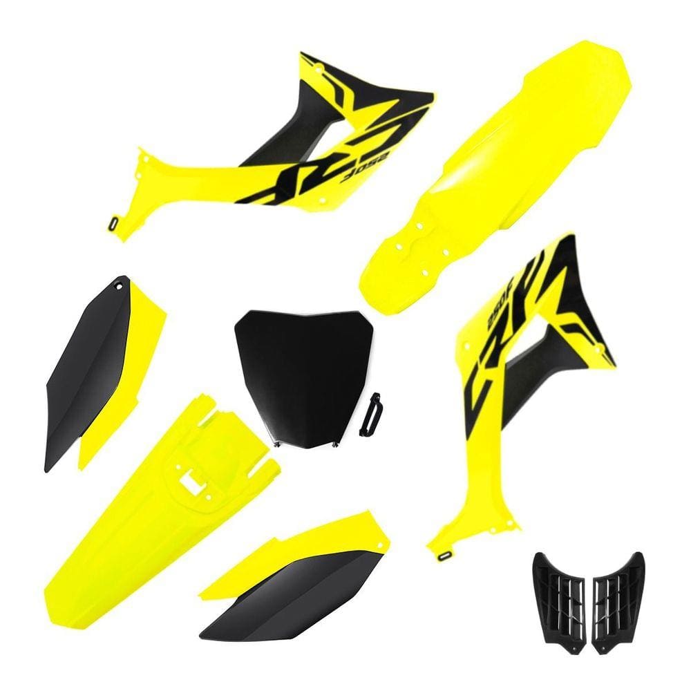 Kit Plástico Biker Evo Crf 250f Com Adesivos e Number Plate Next