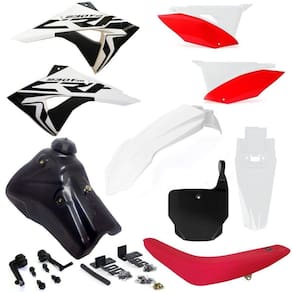 Kit Plástico Carenagem Number X cell Crf 230 2007 2008... Tanque 7 Litros