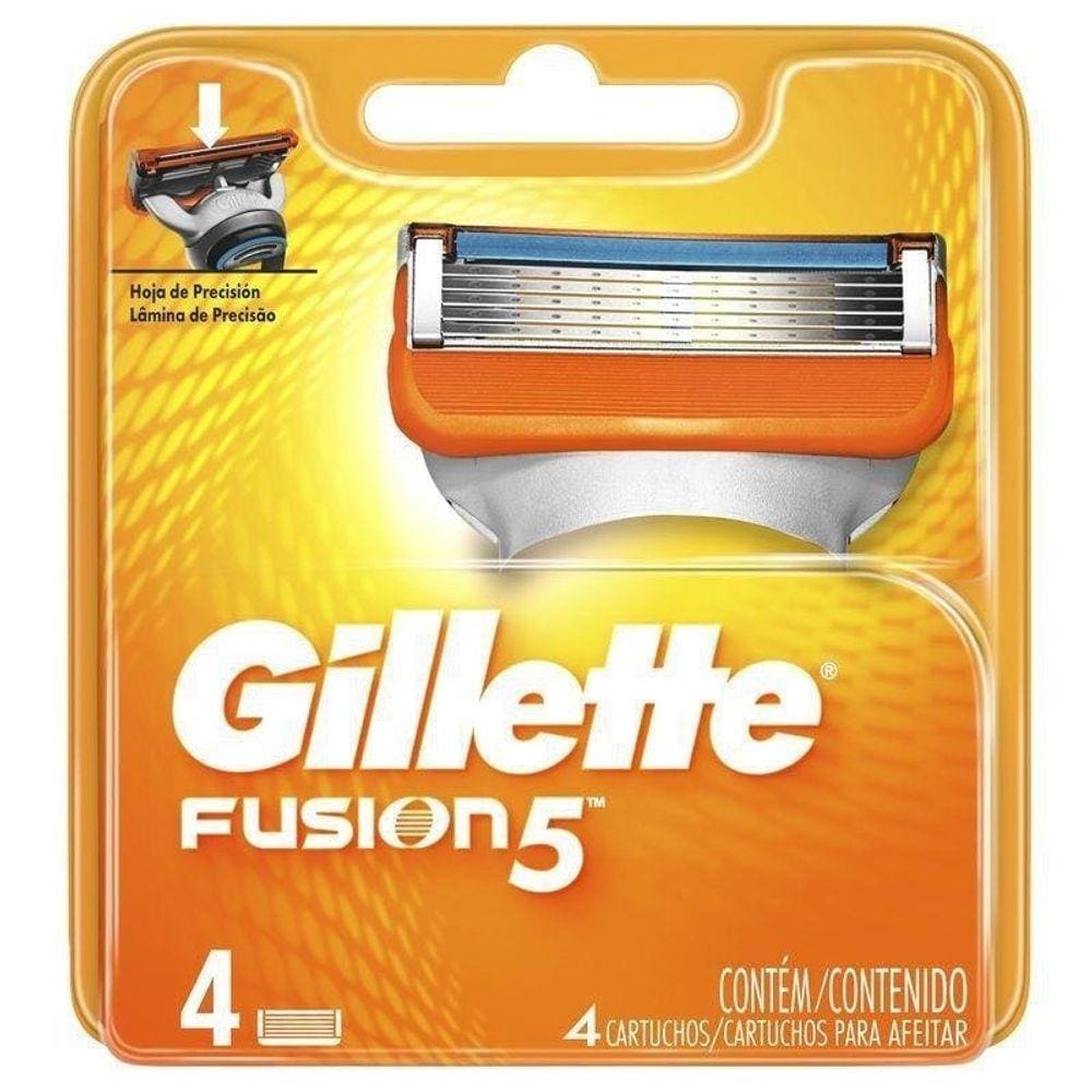 Carga Gillette Fusion 5  Com 4 Unidades