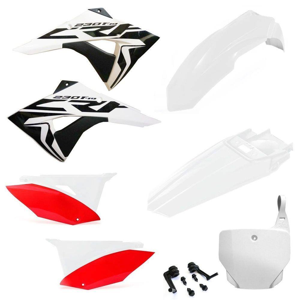 Kit Plástico Biker Next Crf 230 Com Number Plate X cell e Adesivos