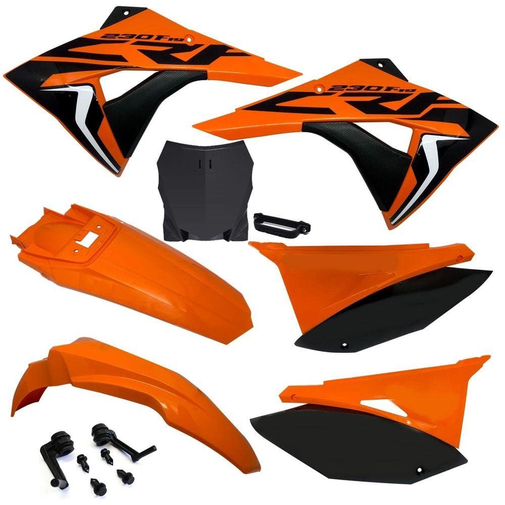 Kit Plástico Biker Next Crf 230 Com Number Plate F1rst e Adesivos