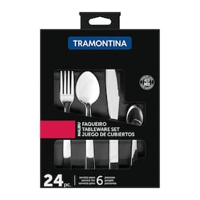 Faqueiro Inox Tramontina 24 Peças Malibu