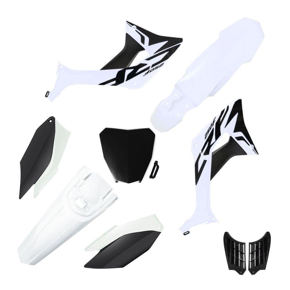 Kit Plástico Biker Evo Crf 250f Com Adesivos e Number Plate Next